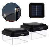 Lámpara LED solar para poste GreenBlue, 100 x 100 mm, cubierta en forma de sobre, 3200 K, GB128 WW, 2 unidades