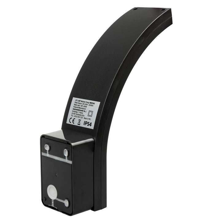 Lámpara LED para fachada Maclean, 800 lm, IP54, 10 W, luz blanca natural (4000 K), color negro, MCE343 B, 2 unidades