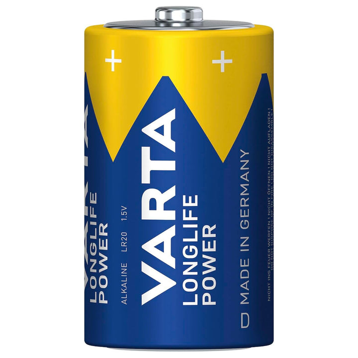 6 pilas R-20 R20 D de 1,5 V alcalinas Longlife Power de Varta
