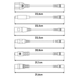 Cargador universal / Fuente de alimentación Maclean Energy, para patinetes, 42 V CC, 2 A, máx. 85 W, carga rápida, 6 enchufes, MCE667