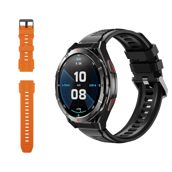 Reloj inteligente BLOW X14 Pro, pantalla AMOLED de 1,43", batería de 490 mAh, GPS, 4 GB de RAM y 256 MB de memoria, funciones de salud, 2 colores de correa, 89-016#