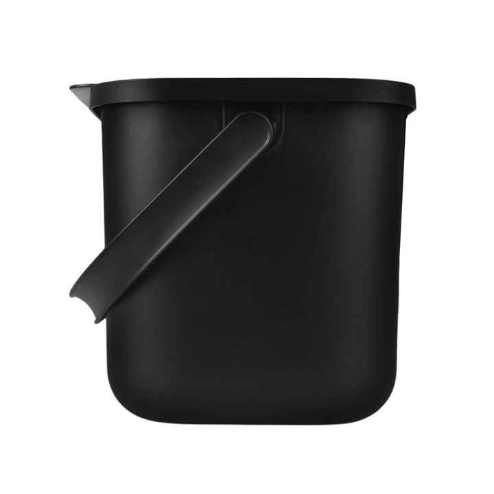 Contenedor para residuos orgánicos de 6 l, negro, Bini Practic + 5 filtros de carbón Practic