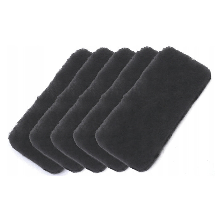 Contenedor para residuos orgánicos, capacidad de 4,5 litros, negro con tapa marrón, Mini Bini + 5 filtros de carbón Practic
