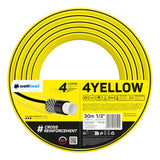 Carro para manguera Cellfast Aluplus de 1/2" y 60 m + manguera de jardín Cellfast 4YELLOW de 1/2" y 30 m + juego con aspersor recto Cellfast Basic de 1/2"