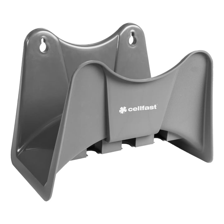 Manguera de jardín Cellfast Economic de 1/2" y 30 m + soporte para manguera Cellfast gris + kit con aspersor recto Cellfast Basic de 1/2"