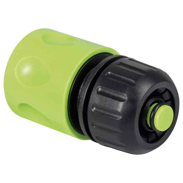 Manguera de jardín Cellfast Economic de 1/2" y 30 m + soporte, racor con rosca interior de 3/4", racor rápido de paso y de cierre de 1/2" + aspersor recto Cellfast Economic