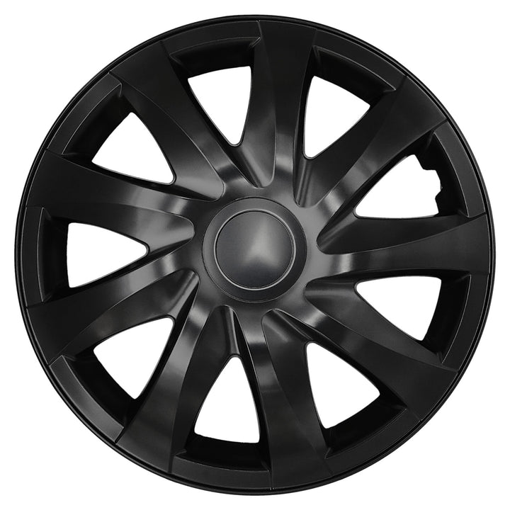 Tapas universales de 15'' NRM DRACO negro mate, 4 unidades
