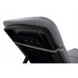 Cojín para tumbona Jaipur, color gris, tejido S-550, tamaño 190 x 60 cm, dos sistemas de fijación, impermeable, lavable en su totalidad, Jaipur Melange S-03