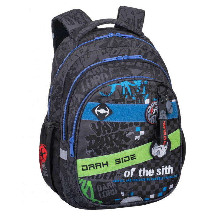 Set escolar Star Wars Coolpack, mochila Jerry de 3 compartimentos (15") con espalda contorneada y tirantes ajustables, y estuche Jumper 3 con accesorios