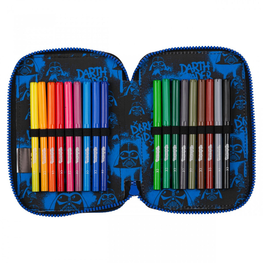 Set escolar Star Wars Coolpack, mochila Jerry de 3 compartimentos (15") con espalda contorneada y tirantes ajustables, y estuche Jumper 3 con accesorios