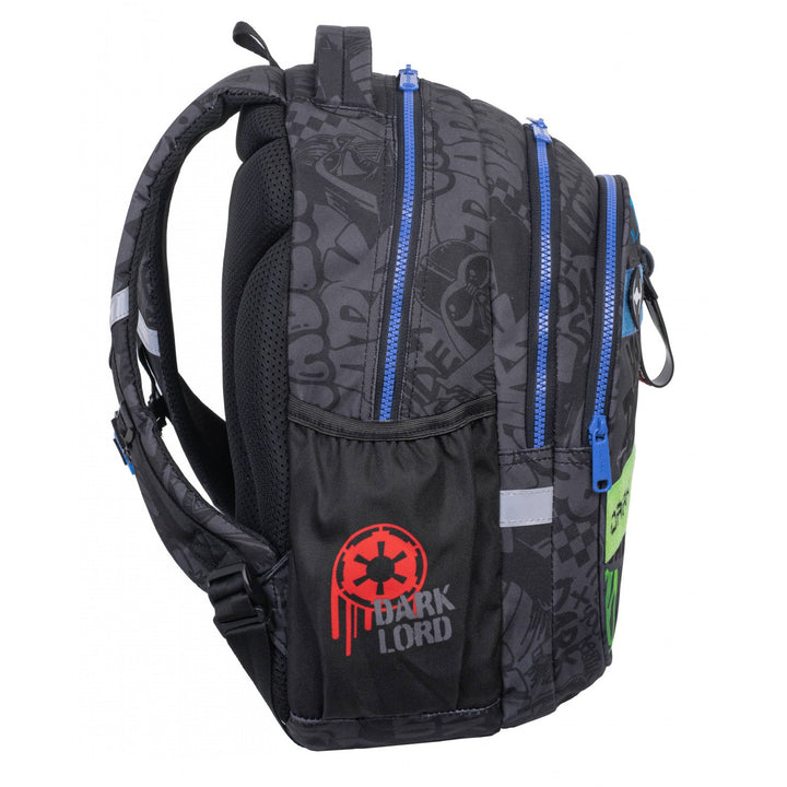 Set escolar Star Wars Coolpack, mochila Jerry de 3 compartimentos (15") con espalda contorneada y tirantes ajustables, y estuche Jumper 3 con accesorios