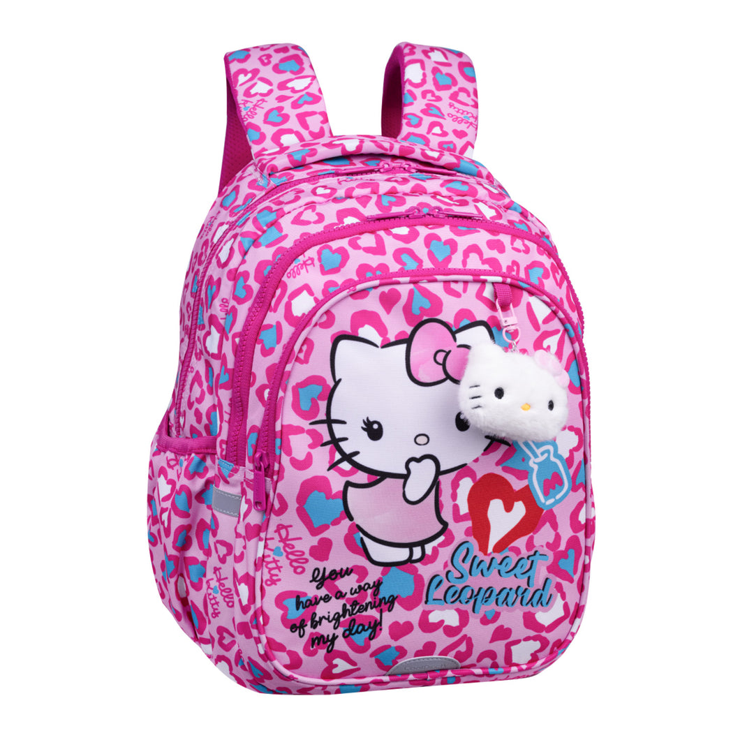 Set escolar Hello Kitty Coolpack, mochila Jerry de 3 compartimentos (15"), estuche Jumper 3 con accesorios y bolsa de deporte para zapatillas
