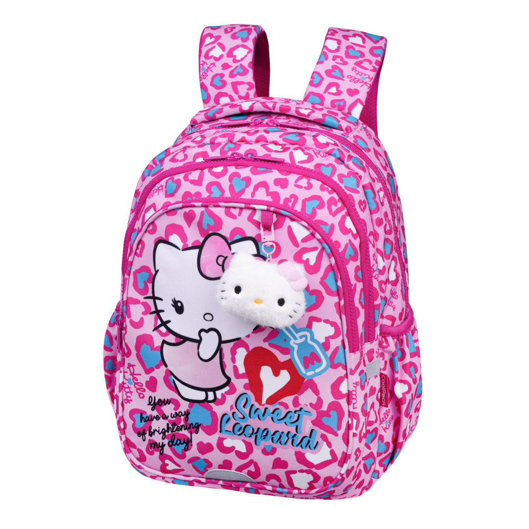 Set escolar Hello Kitty Coolpack, mochila Jerry de 3 compartimentos (15"), estuche Jumper 3 con accesorios y bolsa de deporte para zapatillas
