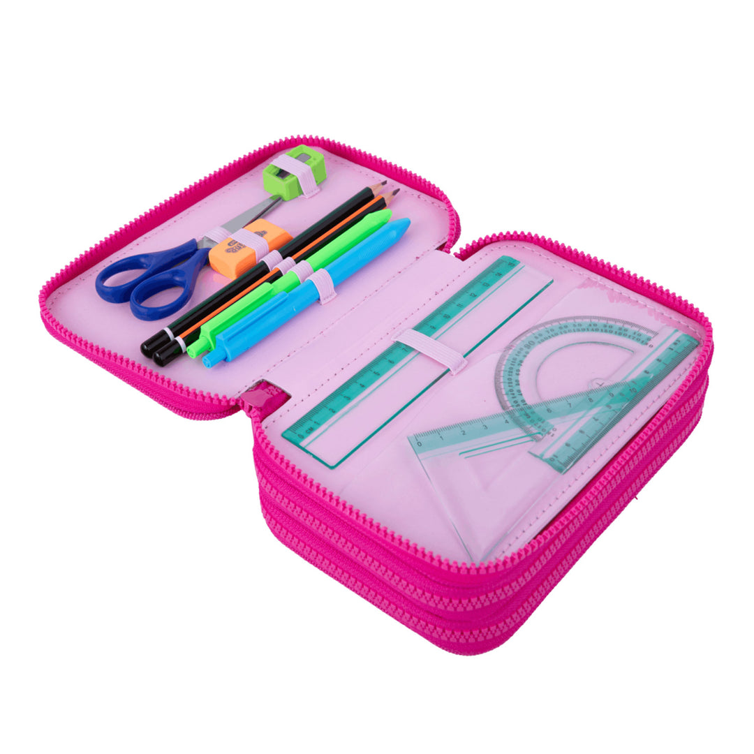 Set escolar Hello Kitty Coolpack, mochila Jerry de 3 compartimentos (15"), estuche Jumper 3 con accesorios y bolsa de deporte para zapatillas