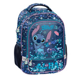 Set escolar Stitch Paso, mochila con dos compartimentos, elementos reflectantes y espalda rígida, estuche sin material y con asas para los utensilios, bolsa para zapatos que se puede colgar a la espalda, DS26XX