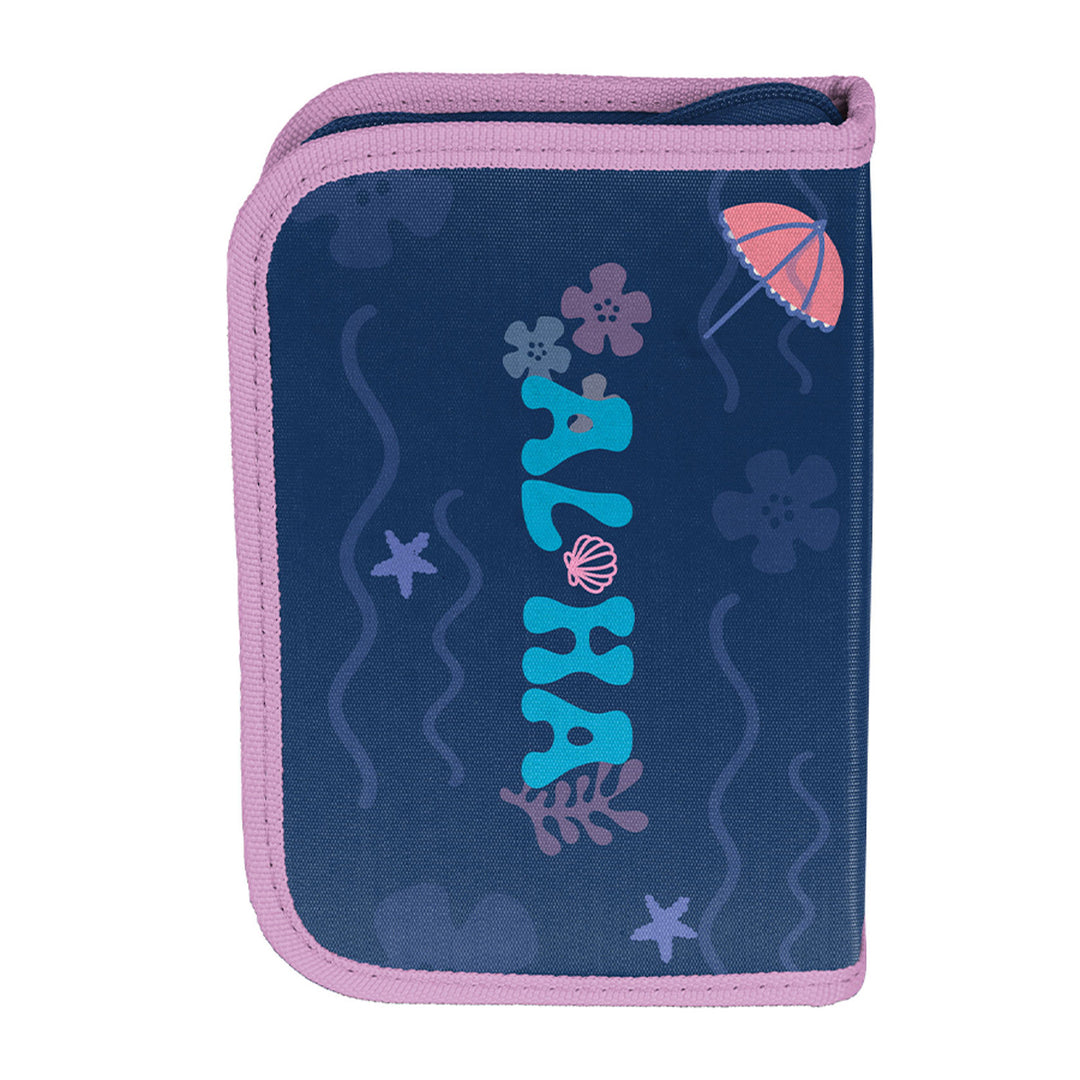 Set escolar Stitch Paso, mochila con dos compartimentos, elementos reflectantes y espalda rígida, estuche sin material y con asas para los utensilios, bolsa para zapatos que se puede colgar a la espalda, DS26XX