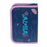 Set escolar Stitch Paso, mochila con dos compartimentos, elementos reflectantes y espalda rígida, estuche sin material y con asas para los utensilios, bolsa para zapatos que se puede colgar a la espalda, DS26XX