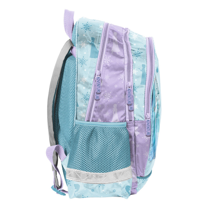 Set escolar Frozen Paso, mochila con dos compartimentos, tirantes ajustables y espalda rígida, estuche con accesorios y soportes para material escolar, bolsa para zapatos que se puede llevar a la espalda, DF26AA
