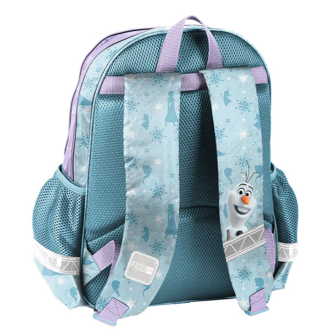 Set escolar Frozen Paso, mochila con dos compartimentos, tirantes ajustables y espalda rígida, estuche con accesorios y soportes para material escolar, bolsa para zapatos que se puede llevar a la espalda, DF26AA