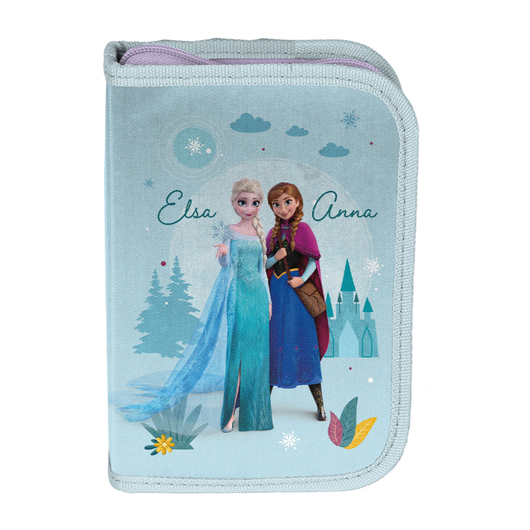 Set escolar Frozen Paso, mochila con dos compartimentos, tirantes ajustables y espalda rígida, estuche con accesorios y soportes para material escolar, bolsa para zapatos que se puede llevar a la espalda, DF26AA
