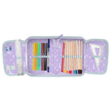 Set escolar Frozen Paso, mochila con dos compartimentos, tirantes ajustables y espalda rígida, estuche con accesorios y soportes para material escolar, bolsa para zapatos que se puede llevar a la espalda, DF26AA