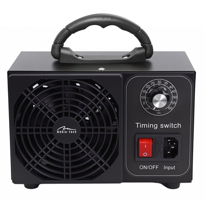 Generador de ozono profesional para la desinfección y purificación del aire, Mediatech, Emisión de ozono: 60 000 mg/h, temporizador, potencia: 140 W, carcasa metálica