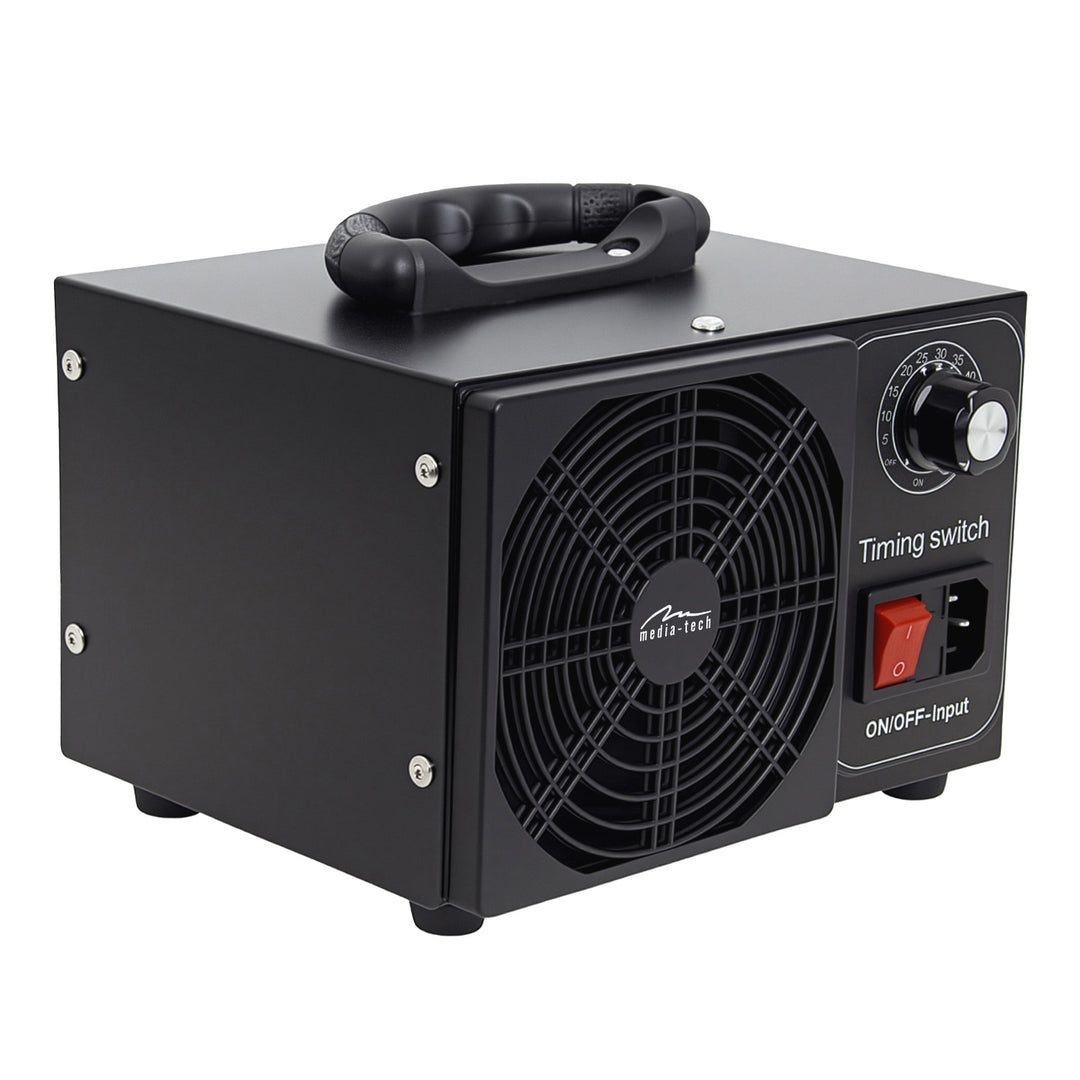 Generador de ozono profesional para la desinfección y purificación del aire, Mediatech, Emisión de ozono: 60 000 mg/h, temporizador, potencia: 140 W, carcasa metálica