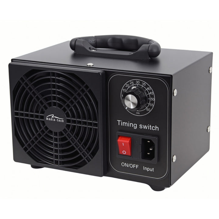 Generador de ozono profesional para la desinfección y purificación del aire, Mediatech, Emisión de ozono: 60 000 mg/h, temporizador, potencia: 140 W, carcasa metálica
