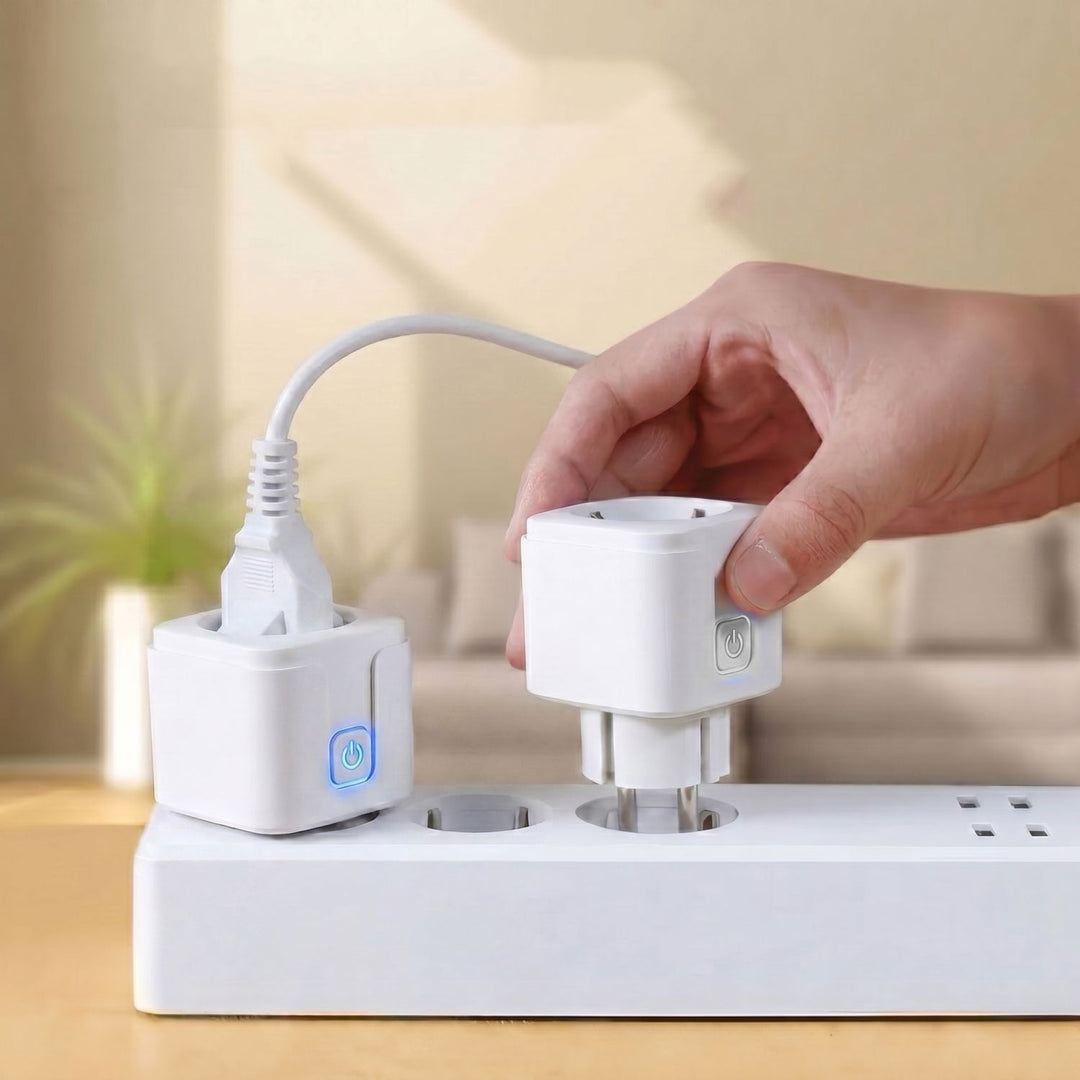Toma de corriente WiFi GreenBlue con control remoto, compatible con Android/iOS/Alexa/Google Home, temporizador, medidor de potencia, máx. 16 A/3840 W, GB735 W, 2 unidades