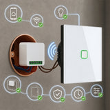 Relé WiFi empotrable GreenBlue, compatible con Android/iOS/Alexa/Google Home, 100-240 V CA, 50/60 Hz, máx. 16 A, para LED de 150 W, GB739, 2 unidades