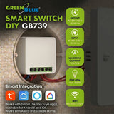 Relé WiFi empotrable GreenBlue, compatible con Android/iOS/Alexa/Google Home, 100-240 V CA, 50/60 Hz, máx. 16 A, para LED de 150 W, GB739, 2 unidades