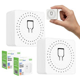 Relé WiFi empotrable GreenBlue, compatible con Android/iOS/Alexa/Google Home, 100-240 V CA, 50/60 Hz, máx. 16 A, para LED de 150 W, GB739, 2 unidades