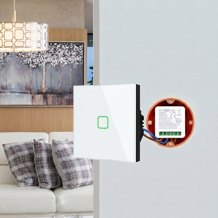 Relé WiFi empotrable GreenBlue, compatible con Android/iOS/Alexa/Google Home, 100-240 V CA, 50/60 Hz, máx. 16 A, para LED de 150 W, GB739, 4 unidades
