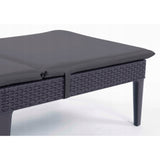 Cojín para tumbona Jaipur, color gris oscuro, tejido S-500, tamaño 190 x 60 cm, dos sistemas de fijación, impermeable, se puede lavar por completo, S-49, 3 unidades