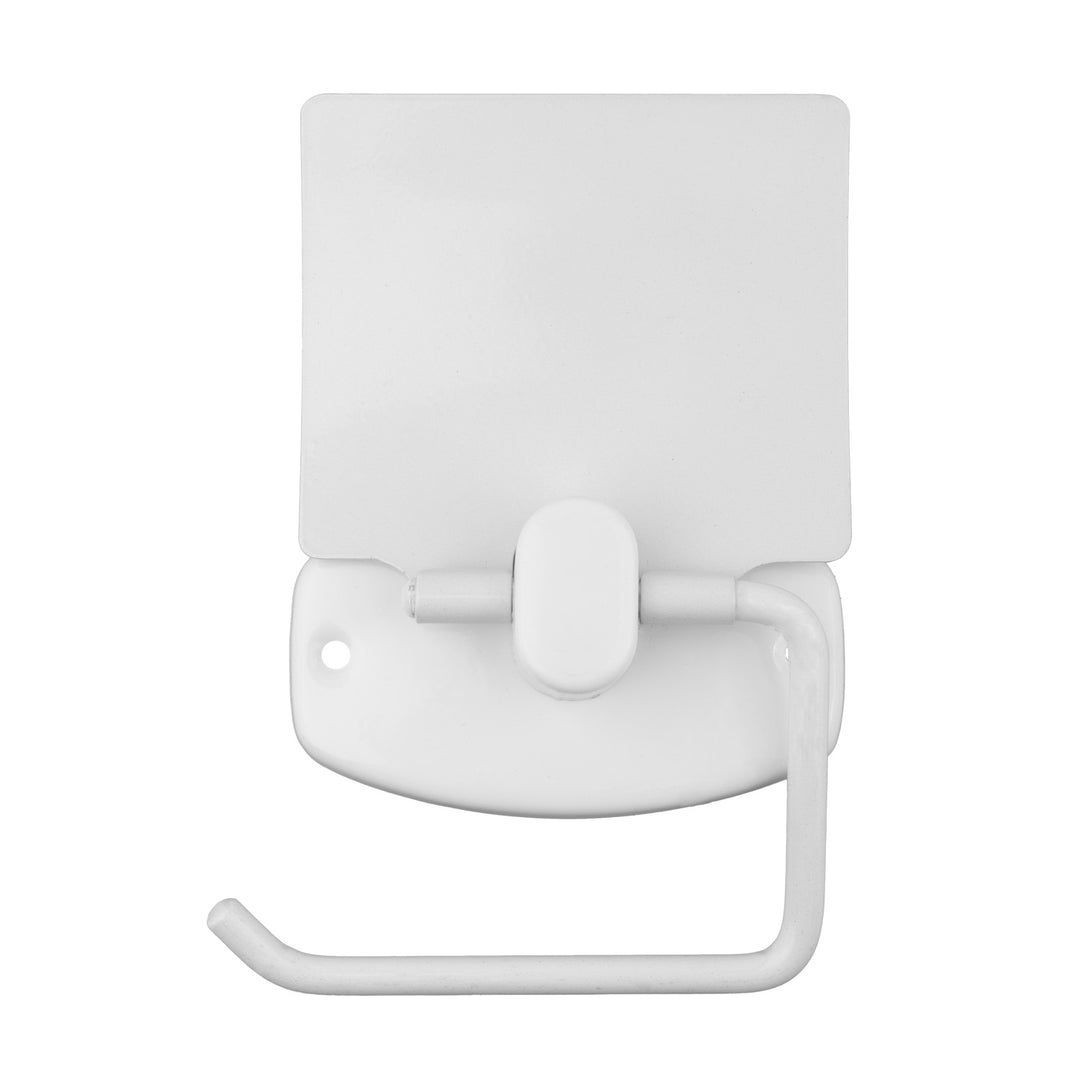 Portarrollos de papel higiénico con tapa/cubierta, blanco, ABJ