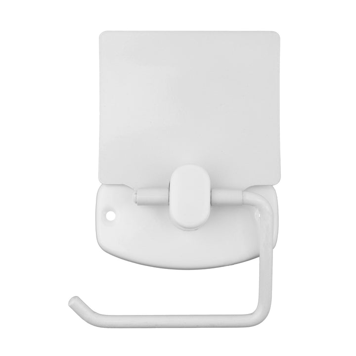 Portarrollos de papel higiénico con tapa/cubierta, blanco, ABJ