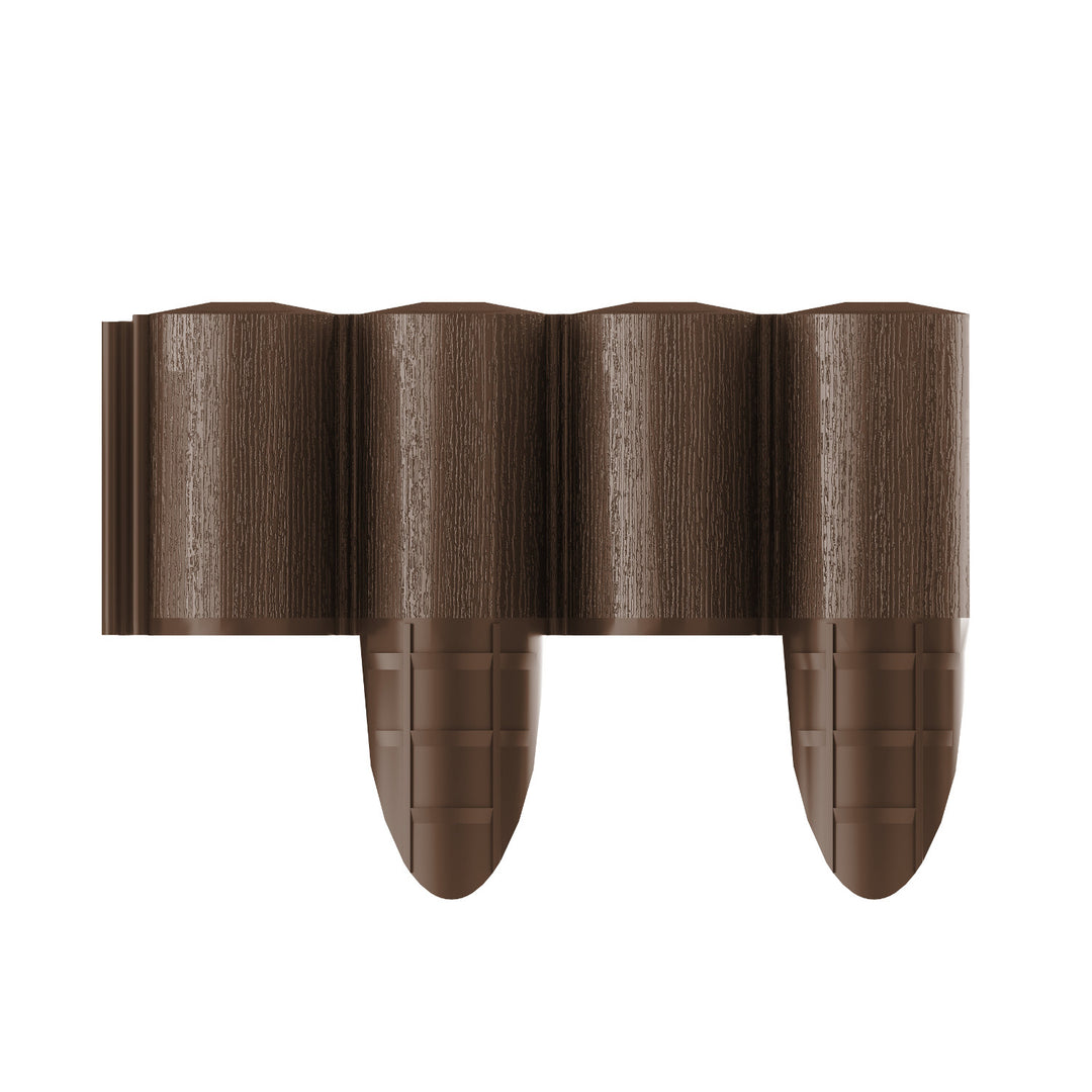 Valla de jardín Cellfast, aspecto de madera, resistente a las heladas, longitud 7,2 m, color marrón, 34-031
