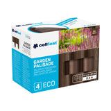 Valla de jardín Cellfast, aspecto de madera, resistente a las heladas, longitud 7,2 m, color marrón, 34-031
