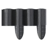 Valla de jardín Cellfast, textura de madera, resistente a las heladas, longitud 7,2 m, color antracita, 34-032