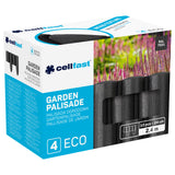 Valla de jardín Cellfast, textura de madera, resistente a las heladas, longitud 7,2 m, color antracita, 34-032
