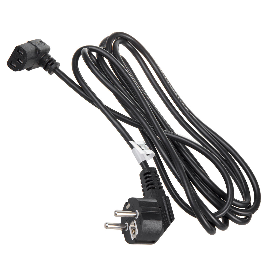 Cable de alimentación Maclean, acodado, 3 clavijas, enchufe UE, 1,5 m, MCTV-851, 3 unidades