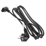 Cable de alimentación Maclean, acodado, 3 clavijas, enchufe UE, 1,5 m, MCTV-851, 3 unidades