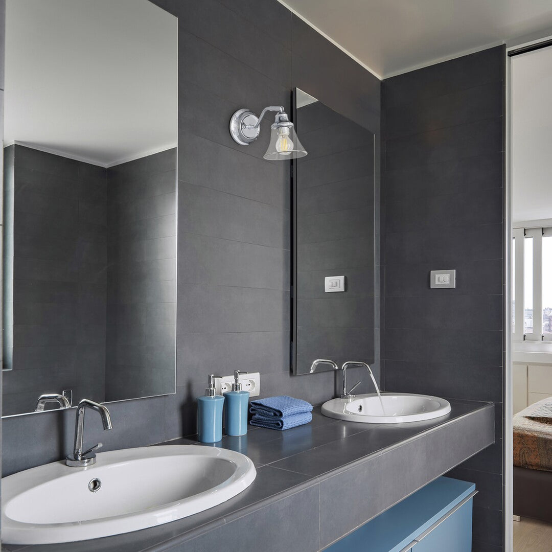 Aplique de baño RABALUX ANTOINE 3207 E14 IP44, 2 unidades