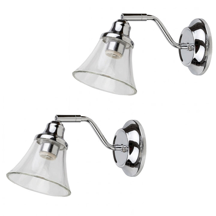 Aplique de baño RABALUX ANTOINE 3207 E14 IP44, 2 unidades