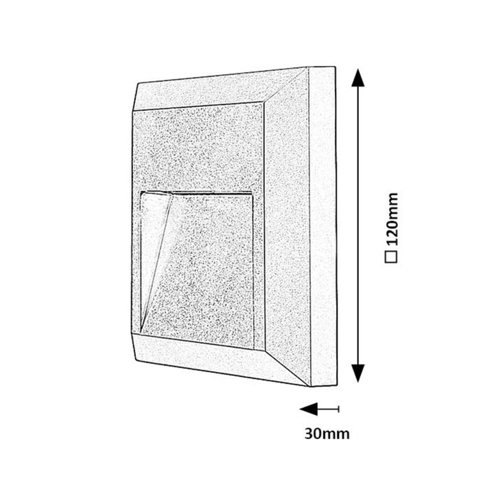 Lámpara Rabalux, de pared, para exterior, LED 4 W, antracita, Trento, 4 unidades