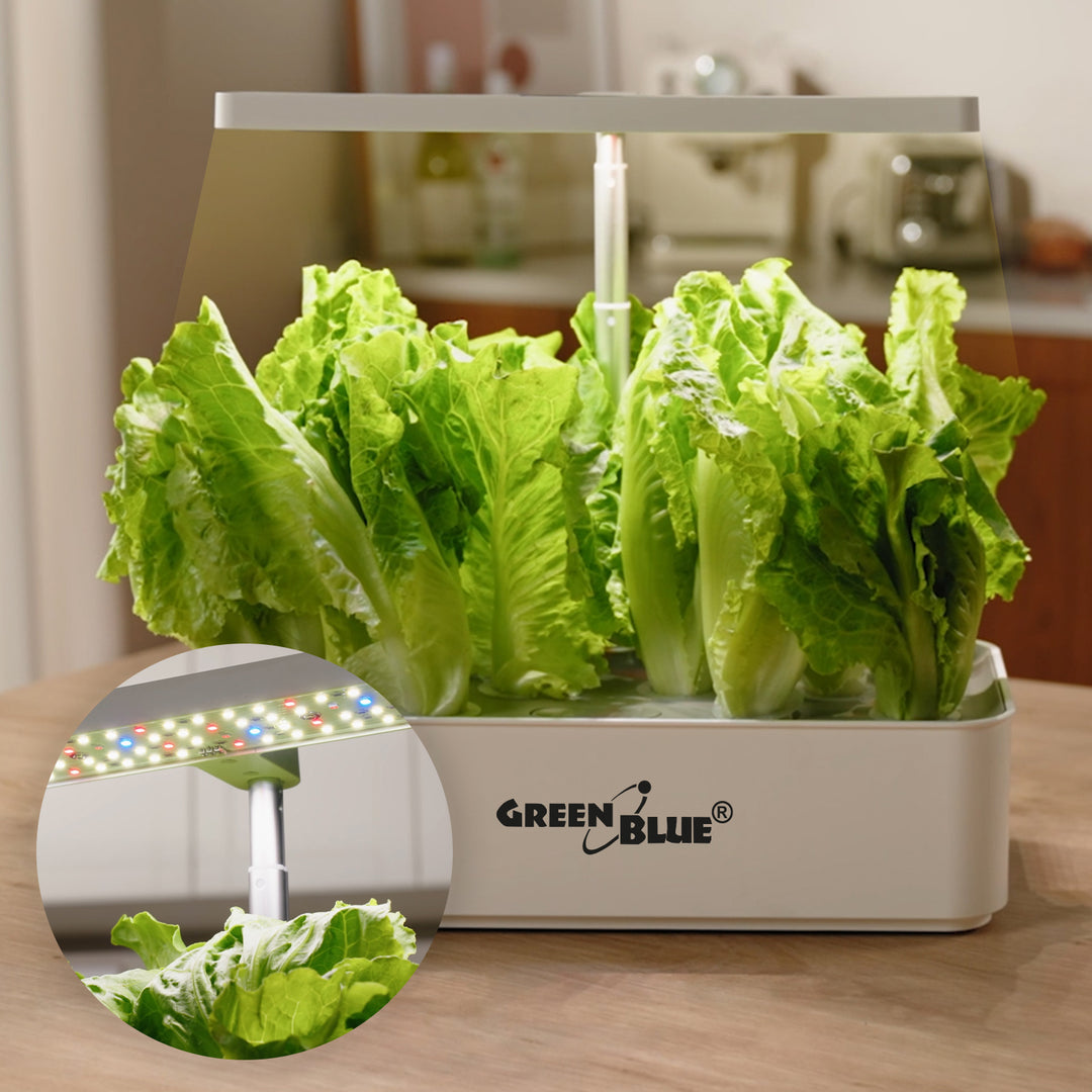 Sistema inteligente de cultivo interior GreenBlue, maceta SMART, capacidad de 4 l, 220-240 V CA, 50/60 Hz, 0,4 A, GB133 + juego de accesorios
