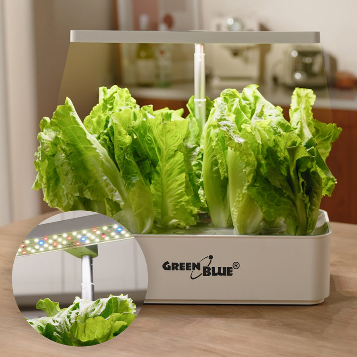 Sistema inteligente de cultivo interior GreenBlue, maceta SMART, capacidad de 4 l, 220-240 V CA, 50/60 Hz, 0,4 A, GB133 + juego de accesorios