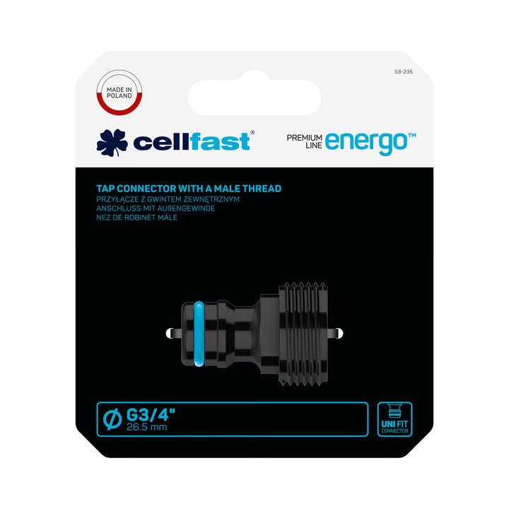 Racor con rosca exterior Cellfast ENERGO G3/4''