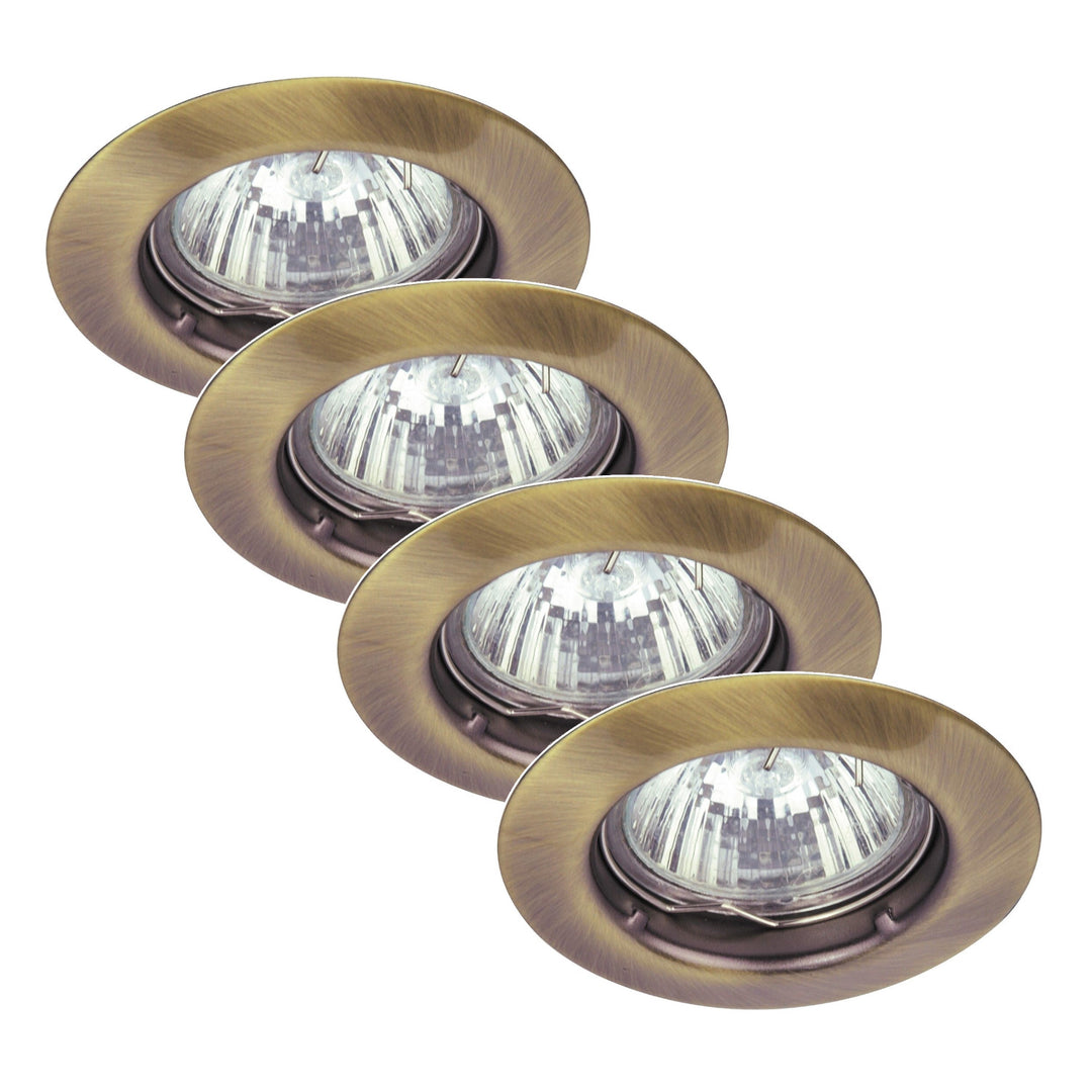 Luminaria empotrada Rabalux, IP20, marrón, GU5.3, 12 V, Spot Relight, 4 unidades