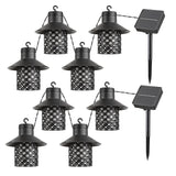 Lámparas solares Rabalux, 4 luminarias, para exterior, IP44, negras, Ximpu, 2 juegos